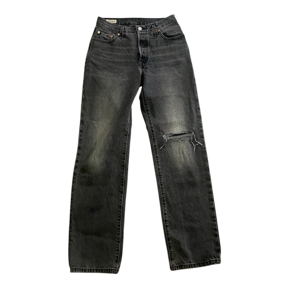 Levi’s 501 grey denim jeans (W25 L32)